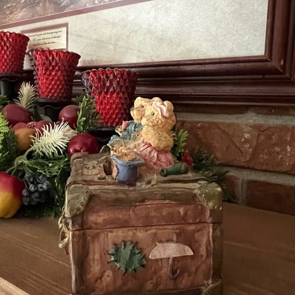 Vintage Teddy Bear Trinket Box - Picture 3 of 4